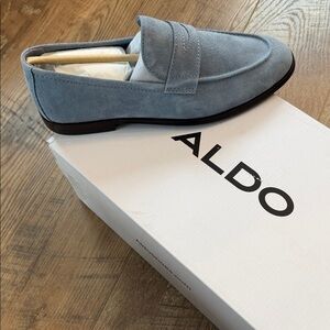 🆕 Aldo Men's Journey Sky Blue Suede Loafers